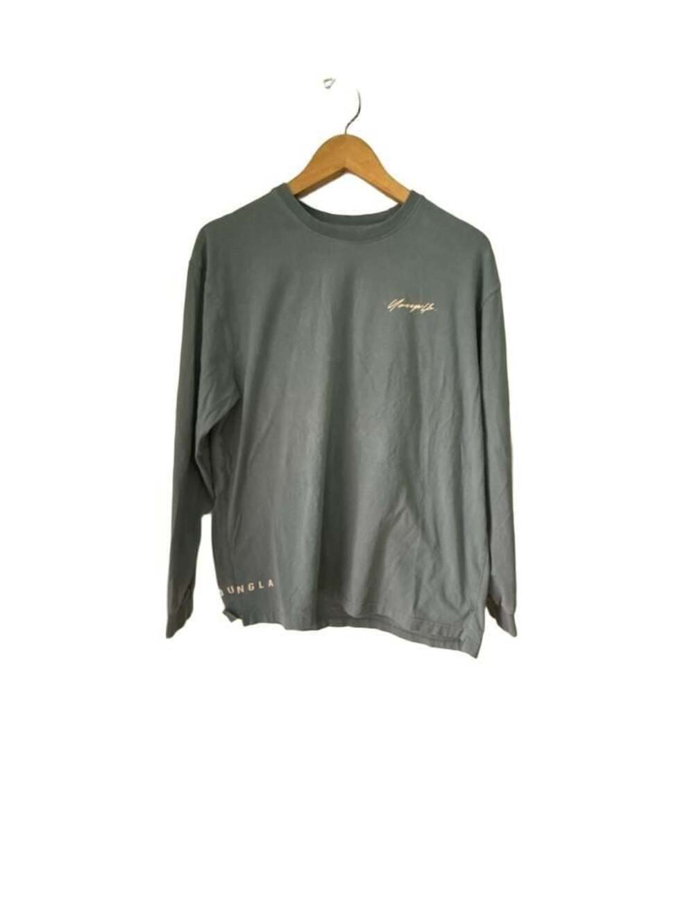 YoungLA Los Angeles Blue Grey Long Sleeve T-Shirt Size Small